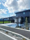 スッキリとしたモノトーンのオープン外構　... スッキリとしたモノトーンのオープン外構　...