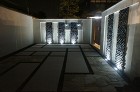 ハワイアンな溶岩石の超個性派門柱　大津市... 大人時間のリゾートガーデン