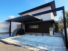 スタイリッシュな2台スペースのカーポート... 存在感のあるカーポートがクールでかっこい...