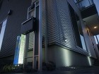 ライトアップで素敵に変化　　水場のあるテ... 魅惑の輝きクリスタルガラスの柱 Gロッド...