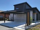モダンな家に映える、シンプルで美しい新築外構　長浜市