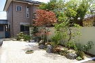 管理の楽な和風のお庭　大津市