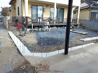 ブロック基礎の打設