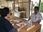 飛沫感染防止アクリルパーテーションを設置しました