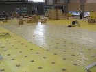 防振材「グラスウールシロマーダンパー」 浮床工事2