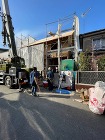 「狭小地に建つパッシブハウス」 現場の様...