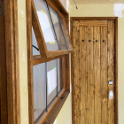 店舗　木製玄関ドア　WORKS　施工実例