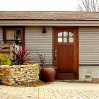 店舗　木製玄関ドア　WORKS　施工実例