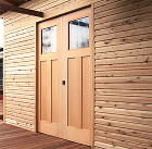 お家　木製玄関ドア　WORKS　施工実例