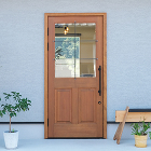 店舗　木製玄関ドア　WORKS　施工実例