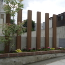 花壇、アクセントポール