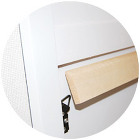 LUNA mirror　背面取付部の写真