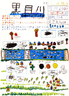 私たちの身のまわりの環境地図作品展(旭川... 作品:黒目川 きれいな川アンド魚