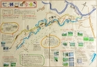 作品：七瀬川の今・昔地図