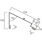 ヨネキン【屋根用 片流れ棟100 Y-3... ヨネキン【屋根用 片流れ棟100 Y-3...