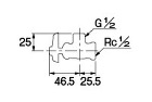 カクダイ【アングル形止水栓胴体 (787... カクダイ【アングル形止水栓胴体 (787...