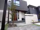 シンプルモダンな新築外構 広島市佐伯区|...