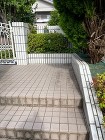 生垣を撤去してフェンスを設置 広島市...