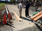 スタンプコンクリート仕上げの駐車場　浜松...