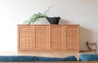 wood woven chest