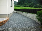 隣地境界のブロックとフェンス 隣地境界のブロックとフェンス