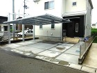 ダイナミックでスタイリッシュなカーポート... 駐車場　カーポート