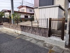 ブロック塀基礎表面の塗り替え ブロック塀基礎表面の塗り替え