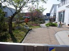 サークル花壇の映えるお庭　郡山市Ｂ様邸 施工前全景