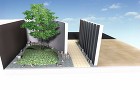 小空間を石と砂利で・・・　郡山市Ｓ店様