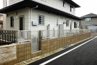 スタイリッシュな外構ができました　南相馬... ブロック、フェンス
