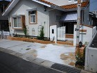 曲線を多く取り入れたオシャレなエクステリ...