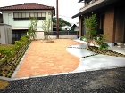 アプローチ・園路 ILB舗装の明るいエントランス周り　郡山...