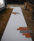 緑がいっぱいのナチュラル外構 郡山市Y様... アプローチ