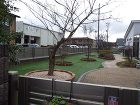 サークル花壇の映えるお庭　郡山市Ｂ様邸 全景