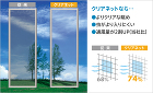 クリアネットなら…　よりクリアな眺め　虫がより入りにくい　通風量が2割UP（当社比）