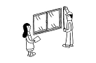 サイズを確認するイラスト