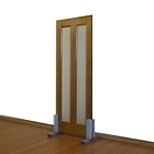 片開きドア ガラス入り 框組 ダメージ [高]1980 [幅]729 [厚]35mm ジュピーノ 【s0018】