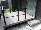 外構エクステリア工事例|外構工事|千葉市... YKKリウッドデッキ200