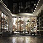 広告用CGパース制作：住宅・不動産事例 Luxury Mansion CGパース/建築パース 制作実績 図面01