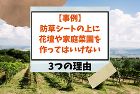 防草シート花壇