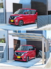 玄関前のオリジナル前扉で防犯対策＋カーポート　松戸市R邸