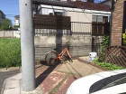 木調自転車屋根でサイクルポートもナチュラ... 雨ざらしだった施工前の自転車置き場