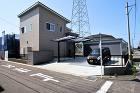 ガレージ＆カーポート付き外構　広々駐車ス... 一宮　外構