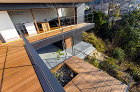 View terrace house i... 神戸市の高台に建つ眺望のある注文住宅の庭