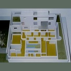 住居を取り払って医院部分を俯瞰しています