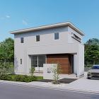 住宅　外観パース　岐阜