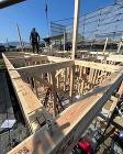 今日も建前です。こちらはピン工法と呼ばれる「木造軸組金物工法」で建てます。木造住宅は柱梁の接合部がどうしても他の工法に比べると弱くなってしまいます。その弱点をカバー出来るのがこのピン工法です。個人的にはこの工法が一番住宅向きだと思います。今日もご安全に！A