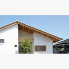 木の家_works | 愛知県で自然素材... 漆喰壁の自然素材の平屋の木の家