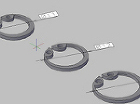 Ｃ形止め輪（穴用）の３Ｄデータ　ｄｗｇ