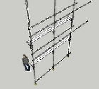 一側ブラケット足場 | CAD-DATA... 一側ブラケット足場